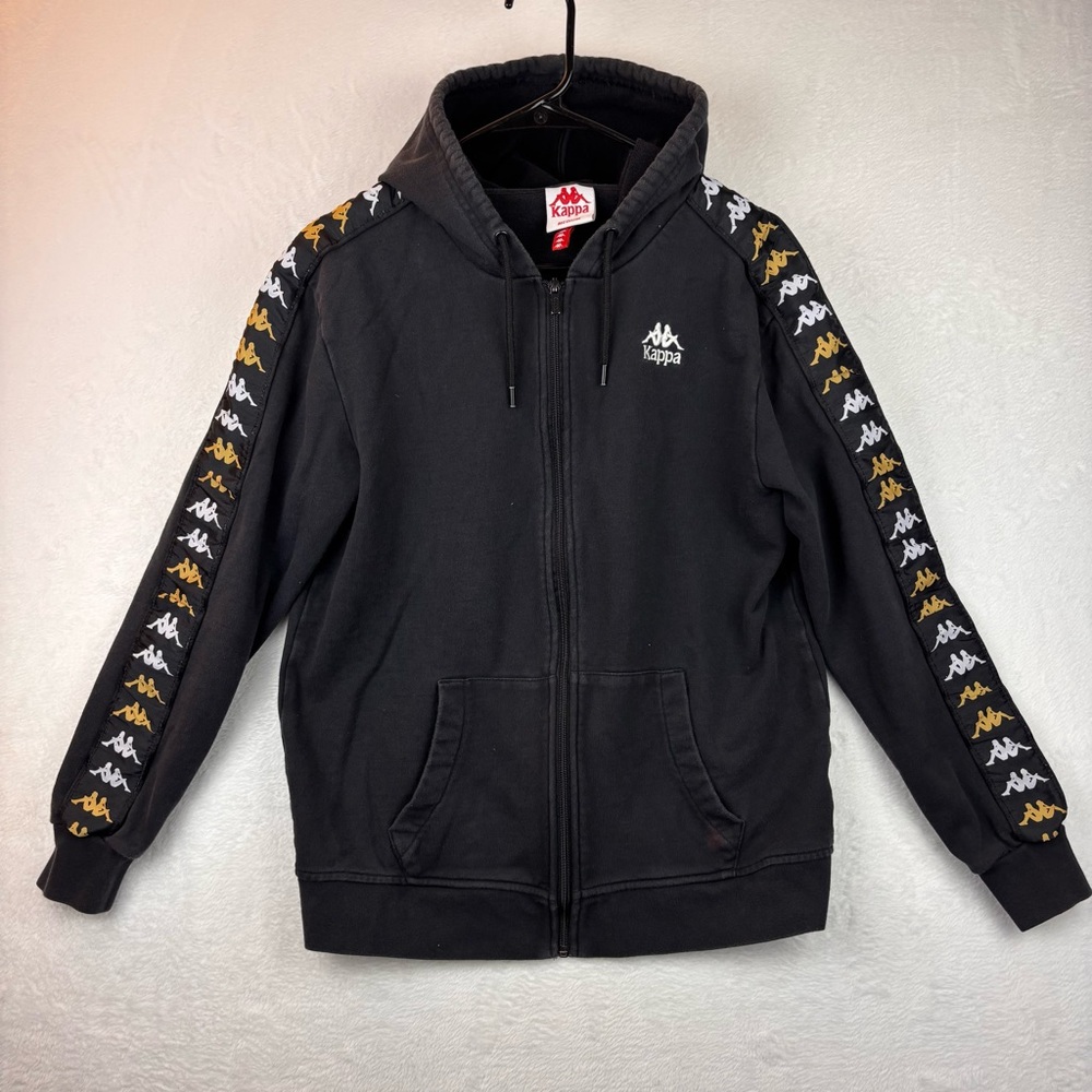 Kappa Black Hoodie with Gold and White Accents
